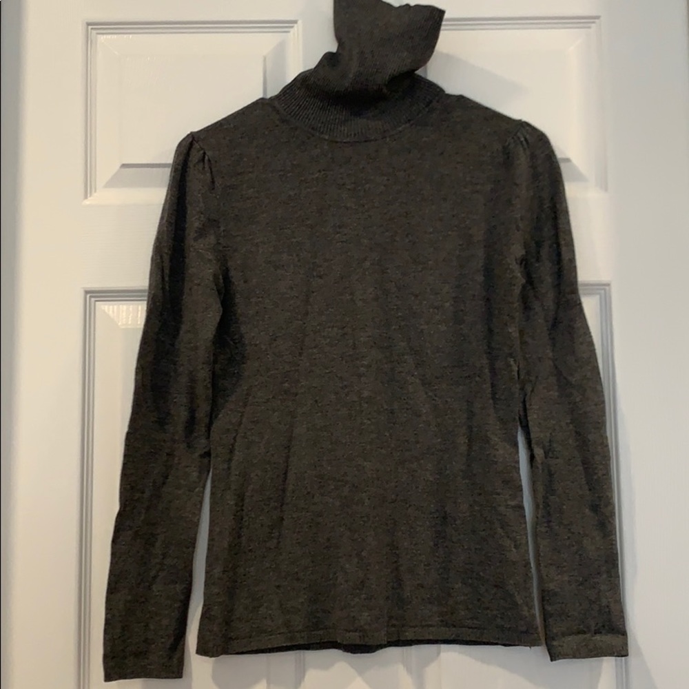 Gray Turtleneck Sweater